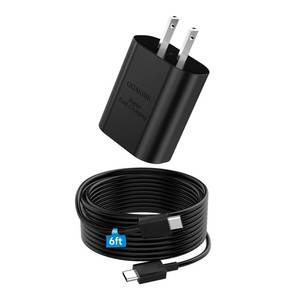 lot 38560 image: 25W Super Fast Charger,Type C Wall Charger with 6.7ft Long Cord Compatible with Samsung Galaxy S23 UltraS23S23S22S22 UltraS22S21 UltraS20 UltraNote 20Fold 3Flip 3Note 10S10S9S8 - Retail $6