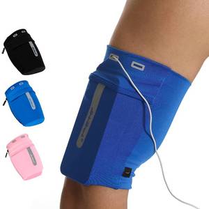 lot 38577 image: Running Armband Sleeve Universal Sports Armband Cell Phone Holder Armband for Exercise Workout, Compatible with iPhone 17161514PlusPro Samsung Galaxy All Phones (S, Blue) - Retail $13
