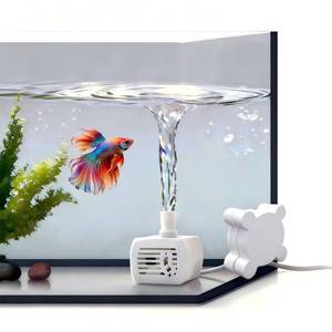 lot 38580 image: Wireless Aquarium Pump for Small Tank 5 Gallon & Under - Ultra Quiet 4.5W Submersible Pump with Adjustable Flow (40GPH) Includes Charger,Betta Fish Tank,Pet Fountain,Hydroponic bucket - Retail $17