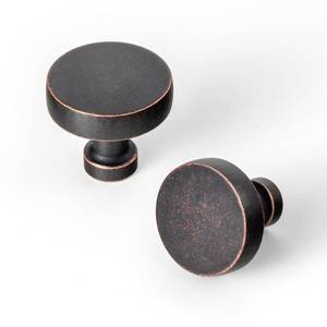 lot 38615 image: Goo-Ki 6 Pack Cabinet Knobs Antique Oil Rubbed Bronze Drawer Knobs Zinc Alloy Kitchen Hardware - Single HoleScrew Bar Cabinet Pulls Drawer Handles - Retail $40