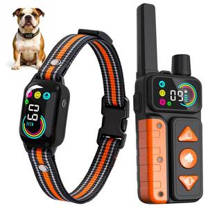 lot 38622 image: 2-in-1 Dog Bark & Shock Collar, Dog Training Collar with 4 Training Modes BeepVibrationShockno Shock, 3300FT Remote, IPX7 Waterproof E Collars with AI Anti Barking for Small Medium Large Dog - Retail $40