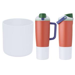 lot 38628 image: Silicone Higher Boot Compatible with Owala 30oz & 40oz FreeSip Sway Bottles & Tumblers, Large Protection Anti-slip Bottom Cover Sleeve for Freesip Sway Tumbler and Bottle - Retail $8