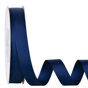 lot 38635 image: Navy Blue Grosgrain Ribbon, 58 Inch Continuous 25 Yards Solid Ribbon for Gift Wrapping Crafts Hair Bows Sewing - Retail $9