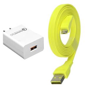 lot 38640 image: USB Charge Cable Cord Wire & Fast Charging QC3.0 AC Wall Adapter Block for UE Ultimate Ears Power Up Charging Dock, Boom 3, Megaboom 3, Blast, Megablast, Wonderboom, Roll - Retail $17
