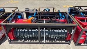 lot 59007 image: 72 Inch High-Flow Hydraulic Drum Mulcher for Skid Steer Loaders (RMBD72ST)