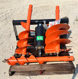 lot 59011 image: Hydraulic Skid Steer Auger Drive with 3 Auger Bits (RMA42)