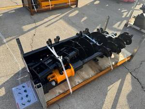 lot 63005 image: Mini Excavator Attachment Set 8-Piece Quick-Attach