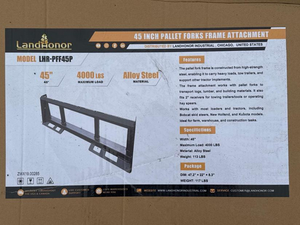lot 61060 image: Landhonor 45 In Pallet Forks Frame Attachment  LHR-PFF45P