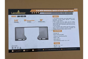 lot 61080 image: Landhonor 38In Universal Quick Attach Mount Plate  LHR-SS38A