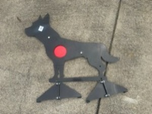lot 67085 image: STEEL COYOTE SHOOTING TARGET (COYOTE)