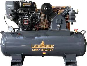 lot 52 image: UNUSED - 2026 - LandHonor 40 Gallon 2-stage Air Compressor