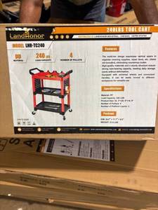 lot 107 image: UNUSED - 2026 - LandHonor 240LBS Rolling Tool Cart