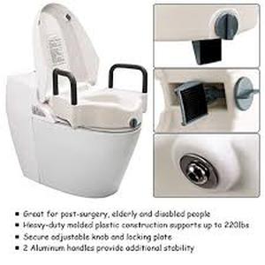 lot 101662 image: Toilet  Raised Toilet Seat with Armrest  Abu Lail Medical ...