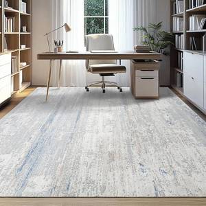 lot 101668 image: Washable Rug 6x9 Area Rugs for Living Room- Modern Abstract Rugs for Bedroom,Dining Room, Large Soft Low Pile Carpet with Non Slip Rubber Backing,Neutral Accent Rug for Nursery Home Office