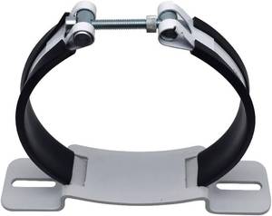lot 101678 image: 5.8-6.3IN Welding Gas Bottle Bracket Argon Gas Bottle Round Tank Mount Propane Tank Oxygen Bottle Trolley Bracket Wall Clamp