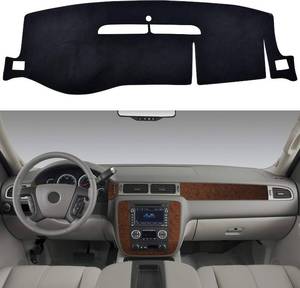 lot 101683 image: SPEEDWOW Dashboard Dash Board Cover Mat Carpet Compatible with 2007-2014 Chevy Silverado Suburban Tahoe Avalanche GMC Yukon Sierra