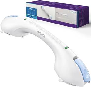 lot 101696 image: KEKOY 17.5 in 1 Pack Suction Grab Bars Bathtubs and Showers with Indicator  Heavy Duty Safety Shower Handle for Seniors and Elderly, Handicap Bars for Bathroom, No Drilling and Removable, Blue