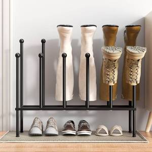lot 201558 image: pickpiff Free Standing Shoe Racks - Black Metal Boot Rack, Shoe Organizer for Dorm Room, Closet, Entryway, Bedroom, Patio Outdoor, Hallway, Black Shoe Rack Organizer, Shoe Storage Fit for 6 Pairs