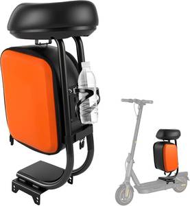 lot 201577 image: Scooter Seat Compatible with Segway Ninebot Max G30  with 10L Large Storage Bag & Cup Holder, Enhanced Comfort & Convenience for Adults