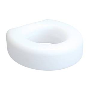 lot 301574 image: Lumex Raised Toilet Seat, 4.5 Riser, Non-Locking, Fits Most Toilets