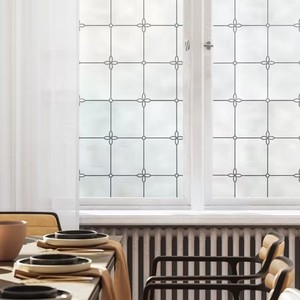 lot 401498 image: Artscape Victoria 36 x 72 Window Film with Leaded Glass Design