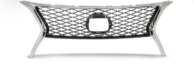 lot 411503 image: Retails for $210 Front Upper & Lower Grille 2Pcs Chrome Black Fit For 2013-2015 Lexus RX350 Current price is