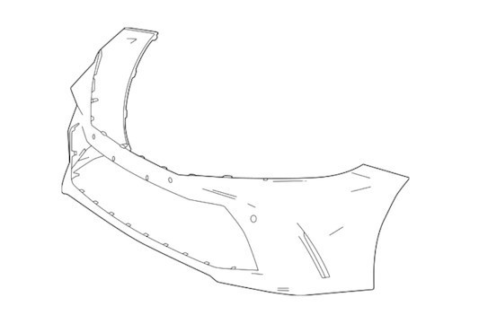 lot 411507 image: Retails for $208 Bumper Cover - Toyota (52119-AQ903)