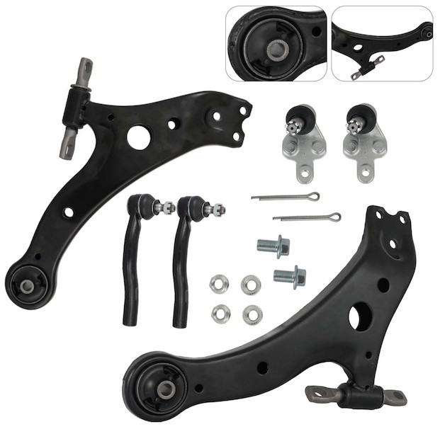 lot 401460 image: Karpal 6x Front Lower Control Arm Ball Joint Tie Rod For 2007-2011 Toyota Camry