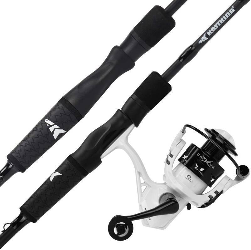 lot 221483 image: KastKing Crixus Fishing Rod and Reel Combo, High Performance Spinning & Baitcaster Combo, IM6 Graphite 2Pc Blanks, Zirconium Oxide Rings, SuperPolymer Handle, Lightweight Reel with Aluminum Spool