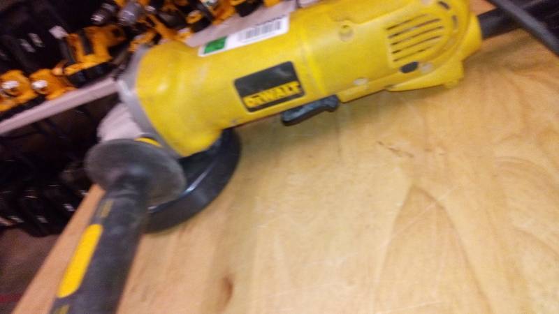 lot 3980 image: DEWALT 4-12-in 7 Amps Sliding Switch Corded Angle Grinder