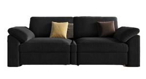 lot 301522 image: Retails for $760 EASE MOOSE Sectional Modular Sofa, Fashion Comfty 2 Seat Cloud Modular Sofa, Modern Deep Seat Sectional Sofa,Black