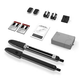 Automatic Gate Opener for Single Swing Gates up to 660lb 16ft, Heavy Duty Electric Opener Kit for Driveway Home Garden, Long-Range Remote Controls Included - Model C025-340 - Retail: $360
