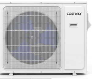 lot 4823 image: Costway FP10839US Mini Split AC and Heat, 2 Zone, 180000 BTU OUTDOOR UNIT ONLY - Retail $300