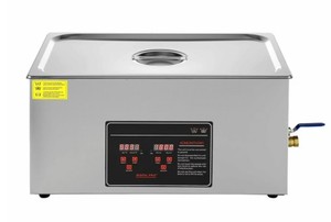lot 4875 image: Creworks Ultrasonic Cleaning Professional Ultrasonic Machine with Heater, Timer, and Dual Mode 22L, Retail $229