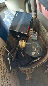 lot 7069 image: Mixed Lot of Automotive and Shop Parts in Metal Bucket