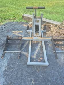 lot 8000 image: Metal Frame Mower Hoist
