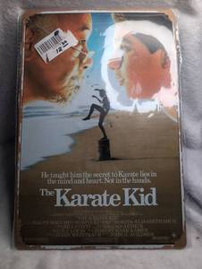 lot 3012 image: The Karate Kid Columbia Pictures Tin Sign