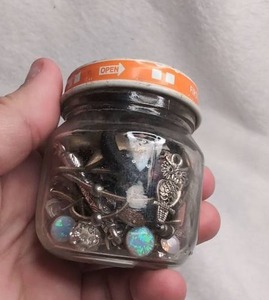 lot 4012 image: Gerber First Foods Baby Food Jar with Jewelry and Charms Collection