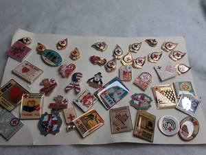 lot 5504 image: American Red Cross Pin Collection 30 Pins Enamel Pins Holiday Heroes