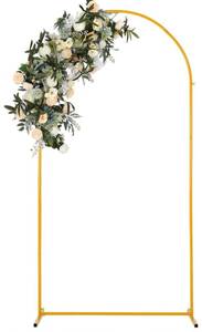 lot 6275 image: Vincidern 6.6 FT Wedding Arch Backdrop Stand for Party, Balloon Arch Stand, Wedding Arches