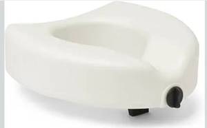 lot 6290 image: Medline 5 Elevated Toilet Seat Riser, 350 lbs. Capacity, White