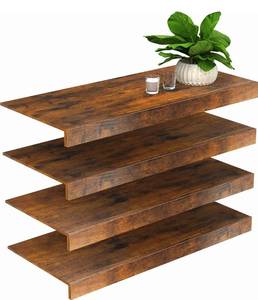 lot 6305 image: MyLifeUNIT Wire Shelf Covers, 4 PCS 35.8 W x 16 D Wood Wire Rack Covers for Pantry, Closet, Laundry Room