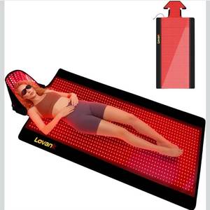 lot 322 image: Red Light Therapy Mat for Full Body Pain Relief 80x33 Infrared Red Light Blanket with 1,510 (660nm &amp 850nm) LEDs  Ideal for Body  Recovery  Skin Health Retail $299.99