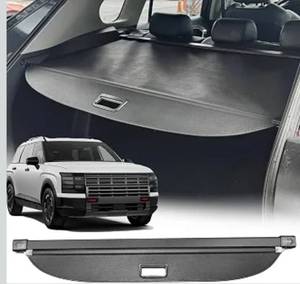 lot 6333 image: Cargo Cover Compatible with All-New Hyundai Palisaade 2026 Accessories (Leather),Retractable Trunk Cover Security Shielding Shade for 2026 Hyundai Palisade Accessories