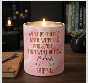 lot 6356 image: Best Friend Birthday Gifts for Women - Vanilla Lavender Pink Candles 10 oz - Best Gifts for Friends Women Friendship Female Her, Long Distance Gift for Woman BFF Bestie