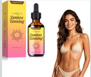 lot 6484 image: Sunless Tanning Drops to Drink, Natural & Organic Ingredients, Moisturizing Bronzing Tanner for Face & Body (1PC)