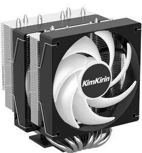 lot 6496 image: KimKirin CPU Air Cooler with 6X 6mm Copper Heat Pipes, 2X 120mm Fan for Intel LGA 1851, 1700, 1200 and AM4, AM5 CPU Socket