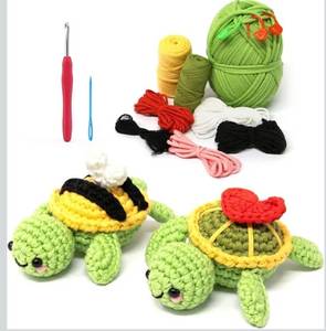 lot 6543 image: Dakytoo Crochet Kit for Beginners, Amigurumi Crocheting Animal Kits, with Step-by-Step Video Tutorials for Baby Adults Gift- 2 Pack Turtles
