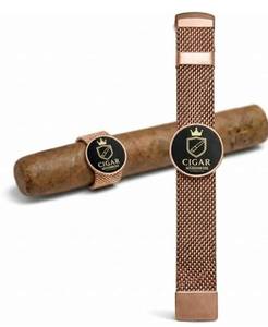 lot 6569 image: GODLVNIE Cigar Holder, Magnetic Cigar Holder for Golf Cart, Strong Magnetic Secure Hold, Stable Clip On Portable Design, Premium Durable Cigar Clip for Golf Bag Outdoor Use Gold