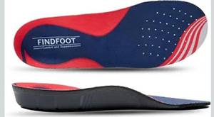 lot 6571 image: Hard and Durable Orthopedic Arch Support Shoe Insoles for Foot (Black, 7)